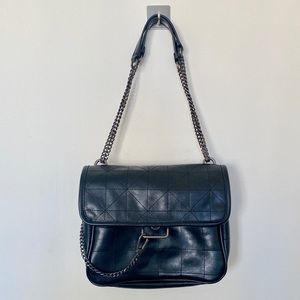 Zara Black Leather Handbag NWOT